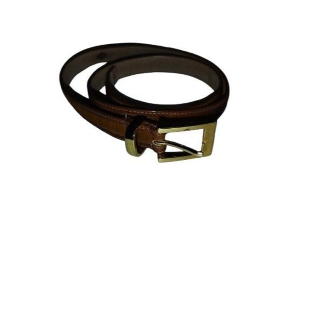 Vintage Tanner Genuine Leather Belt with Pony Hair Inlay - Size XL - Made in...